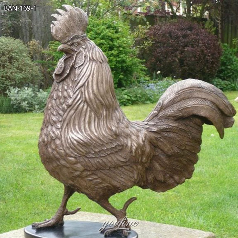 Metal Hen Statue Garden Ornaments