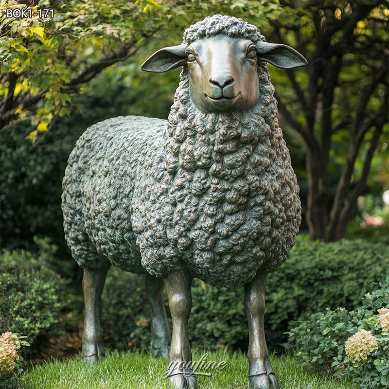 large sheep statue