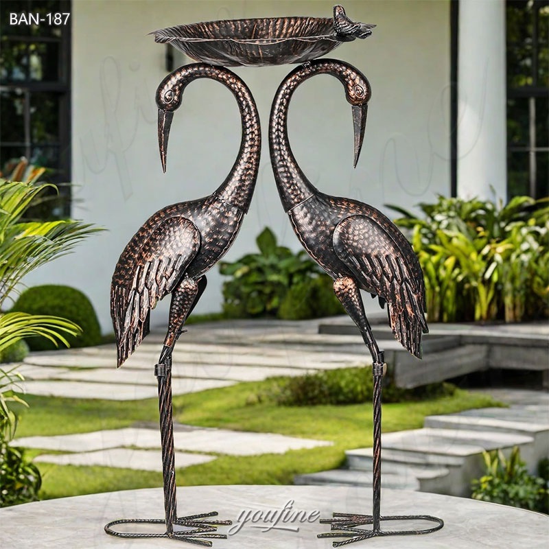 Bronze Sandhill Crane Outdoor Statues