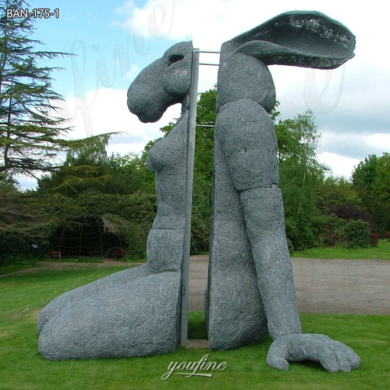 tall rabbit statue