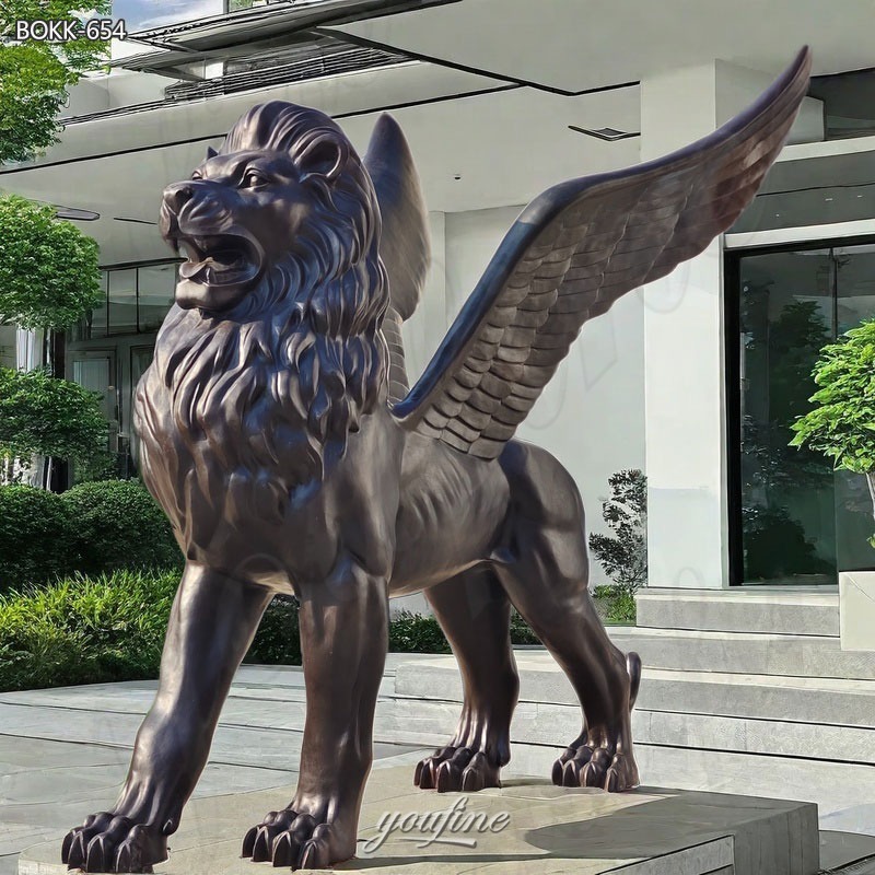 Black Lion Statue