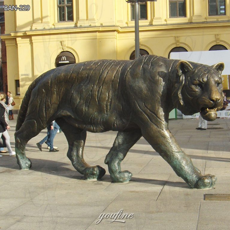 bronze giant tiger statue