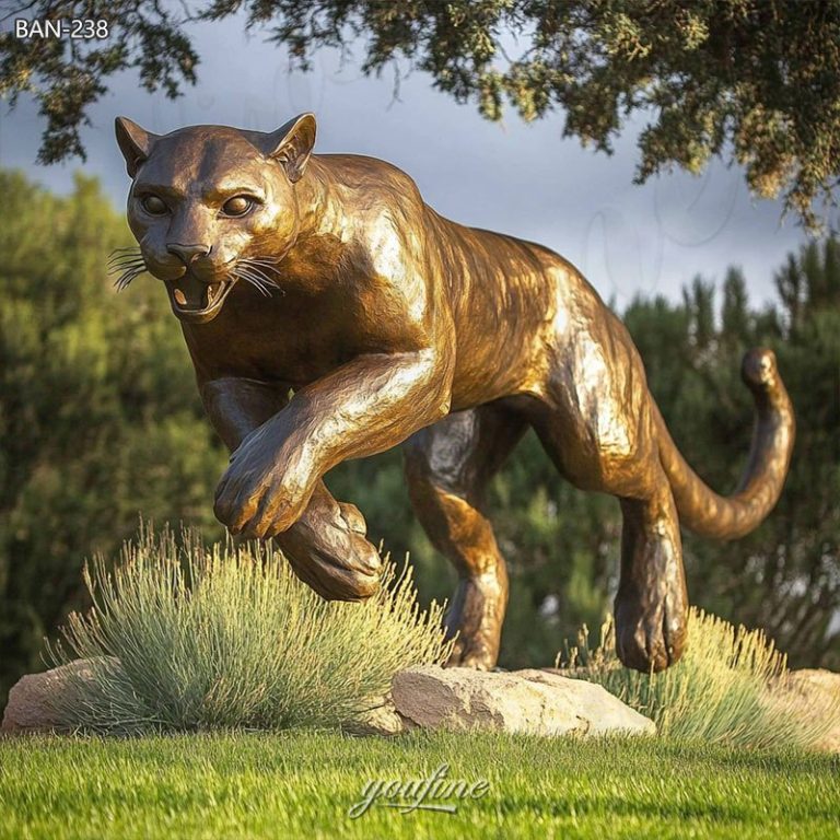 cougar garden statues