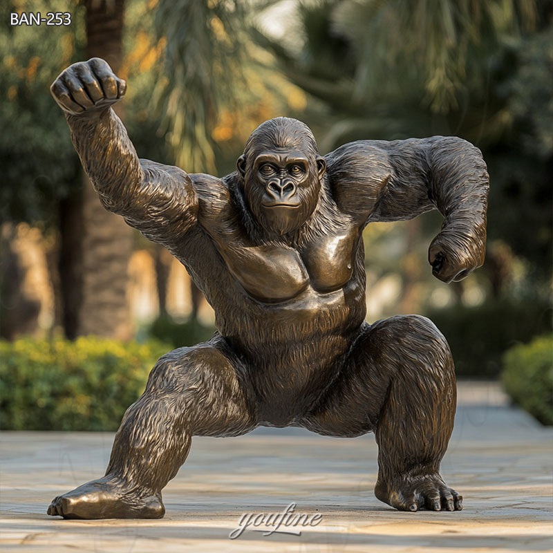 life size gorilla garden sculpture