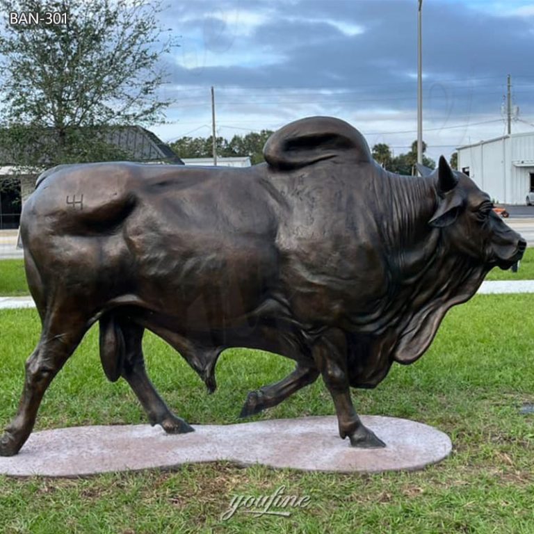 brahman bull sculpture