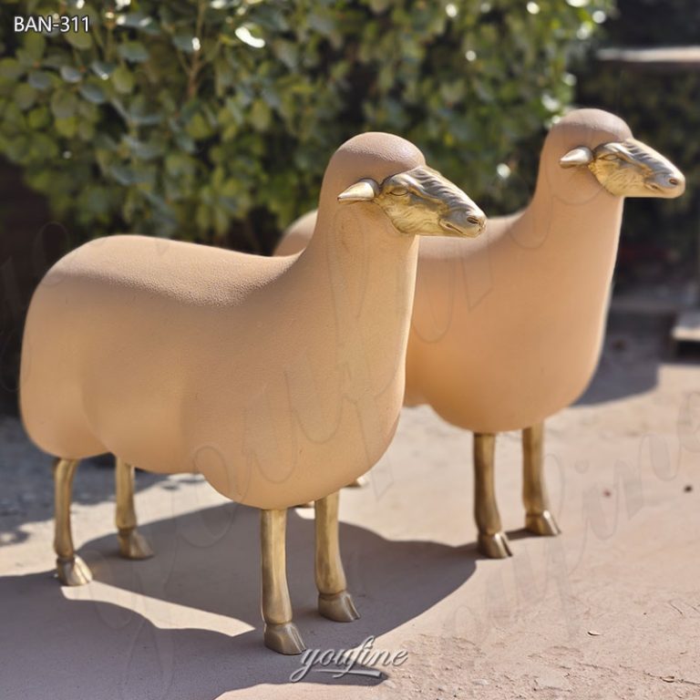 life size sheep statue decor