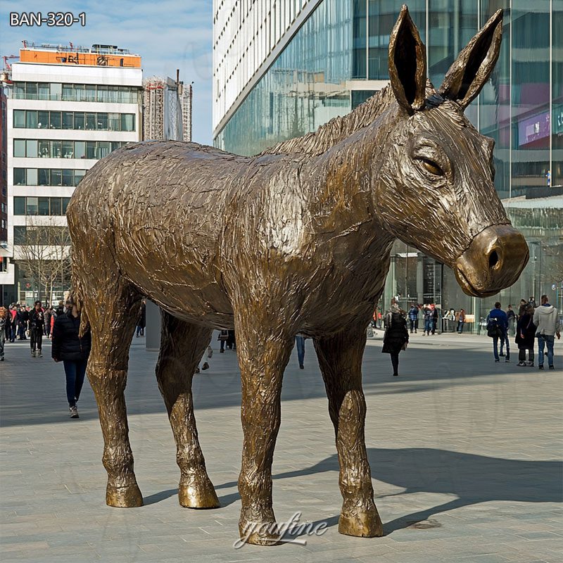 Metal Donkey Garden Statue Ornaments