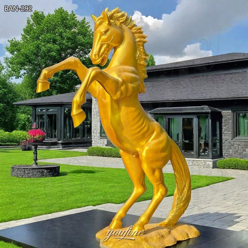 prancing horse statue