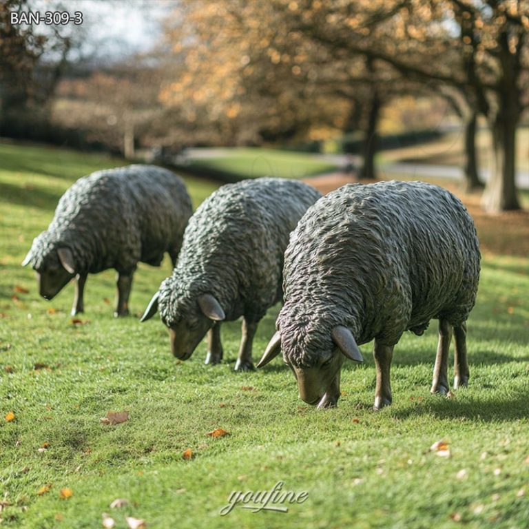 sheep lawn statues