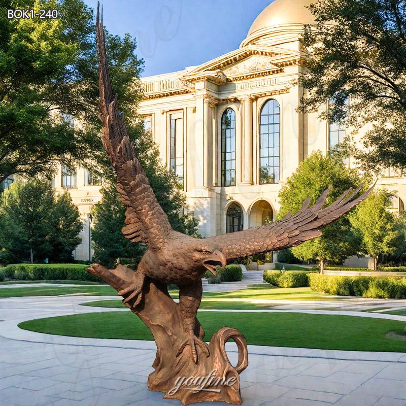 copper eagle statue