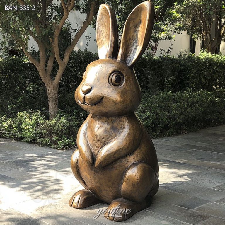 cute bunny statue