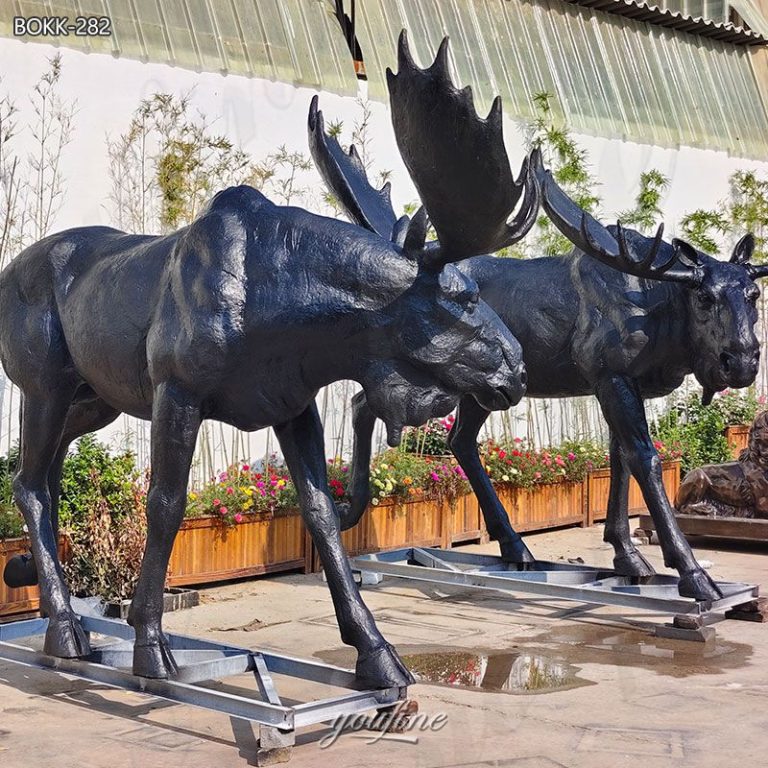 moose life size statues