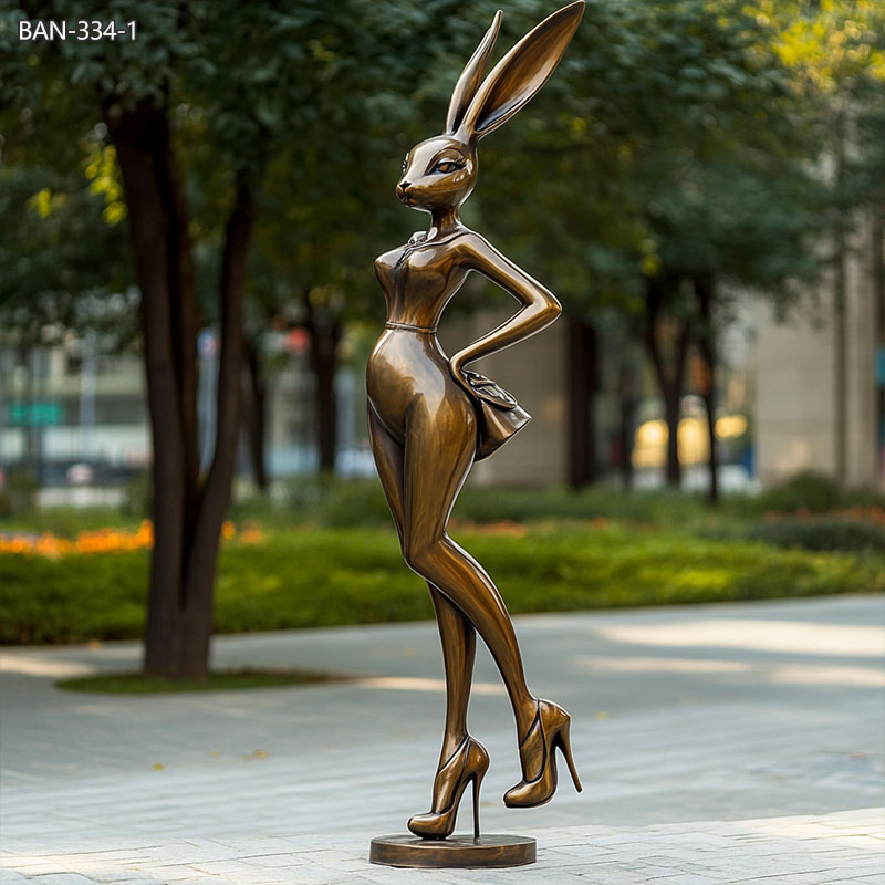 tall bunny statue